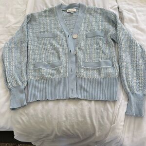 Light Blue Women's Sweater Cardigan